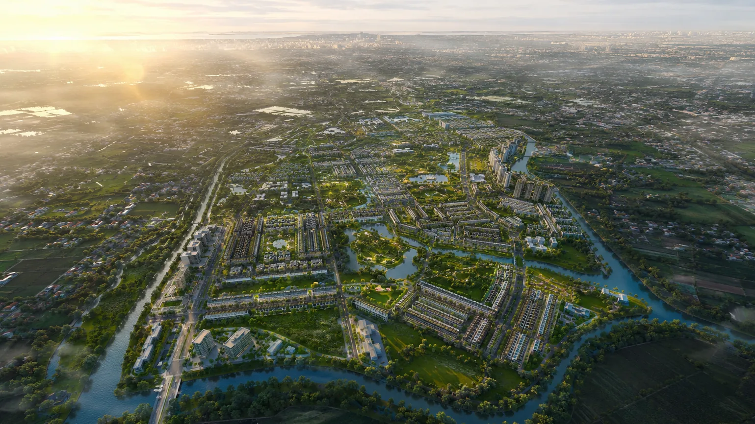 Ảnh minh họa toàn cảnh khu đô thị Nam Sài Gòn