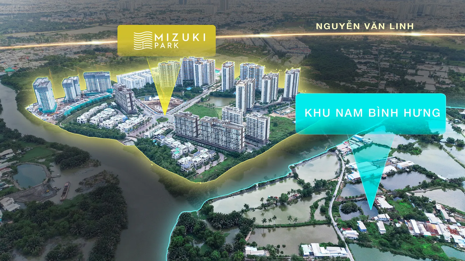 Khu đô thị Mizuki Park kề bên quỹ đất Nam Bình Hưng